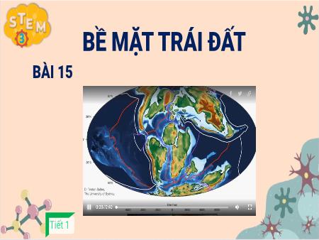 Bài giảng Stem Lớp 3 - Bài 15: Bề mặt Trái Đất