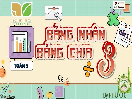 Bài giảng Toán 3 (Kết nối tri thức) - Bài 5: Bảng nhân 3, bảng chia 3 (Tiết 1)