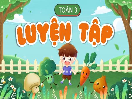 Bài giảng Toán Lớp 3 (Kết nối tri thức) - Bài: Luyện tập