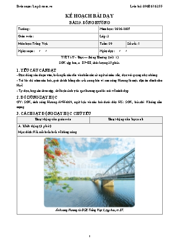 Giáo án Tiếng Việt Lớp 3 - Tuần 29 - Tích hợp năng lực số và AI năm học 2026-2027